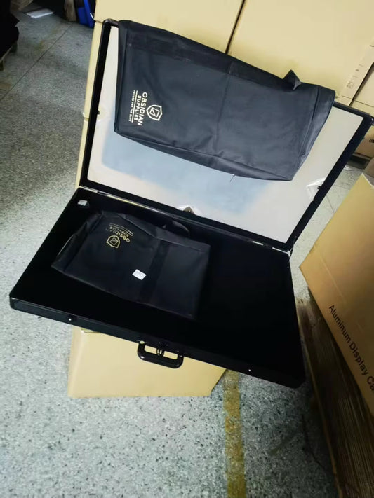 Obsidian Supplies – Trading Card Display Case for Vending | Secure Showcase Case for Card Shows & Shops